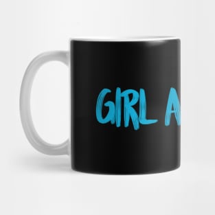 Girl Almighty in blue font Mug